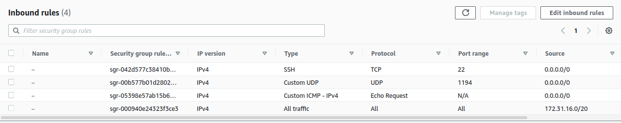 vxlan security group